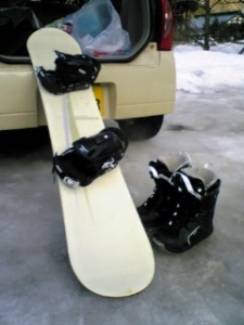 鉛温泉スキー場まで慣らしに行きました